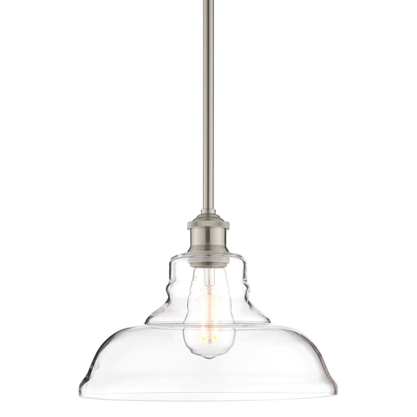 Lucera Industrial Stem Hung Pendant Light, LED bulb included