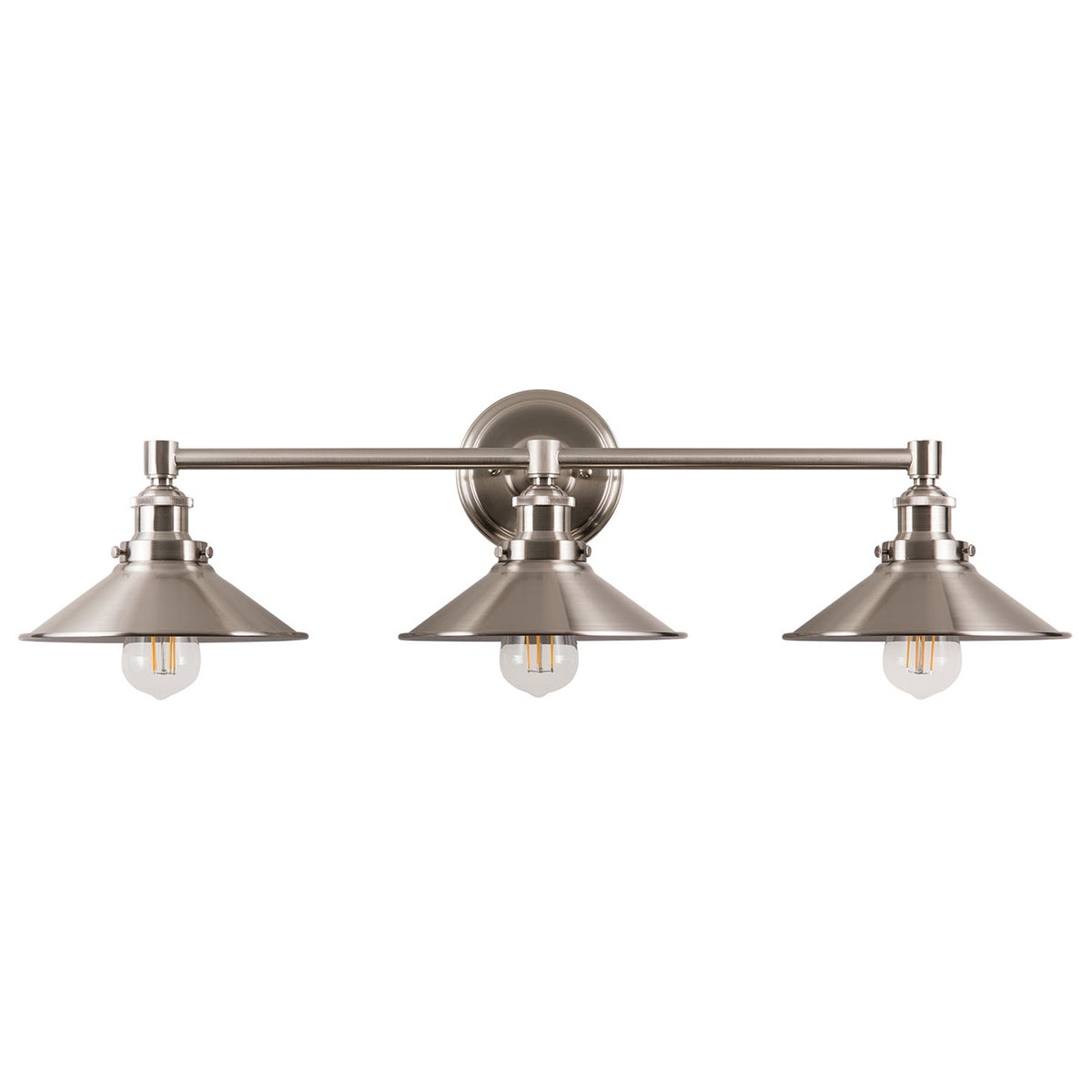 Andante LED Industrial Light Wall Sconce Brushed Nickel Linea di Liara LL-WL437-BN - 4