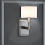Allegro Wall Sconce w/ White Linen Shade