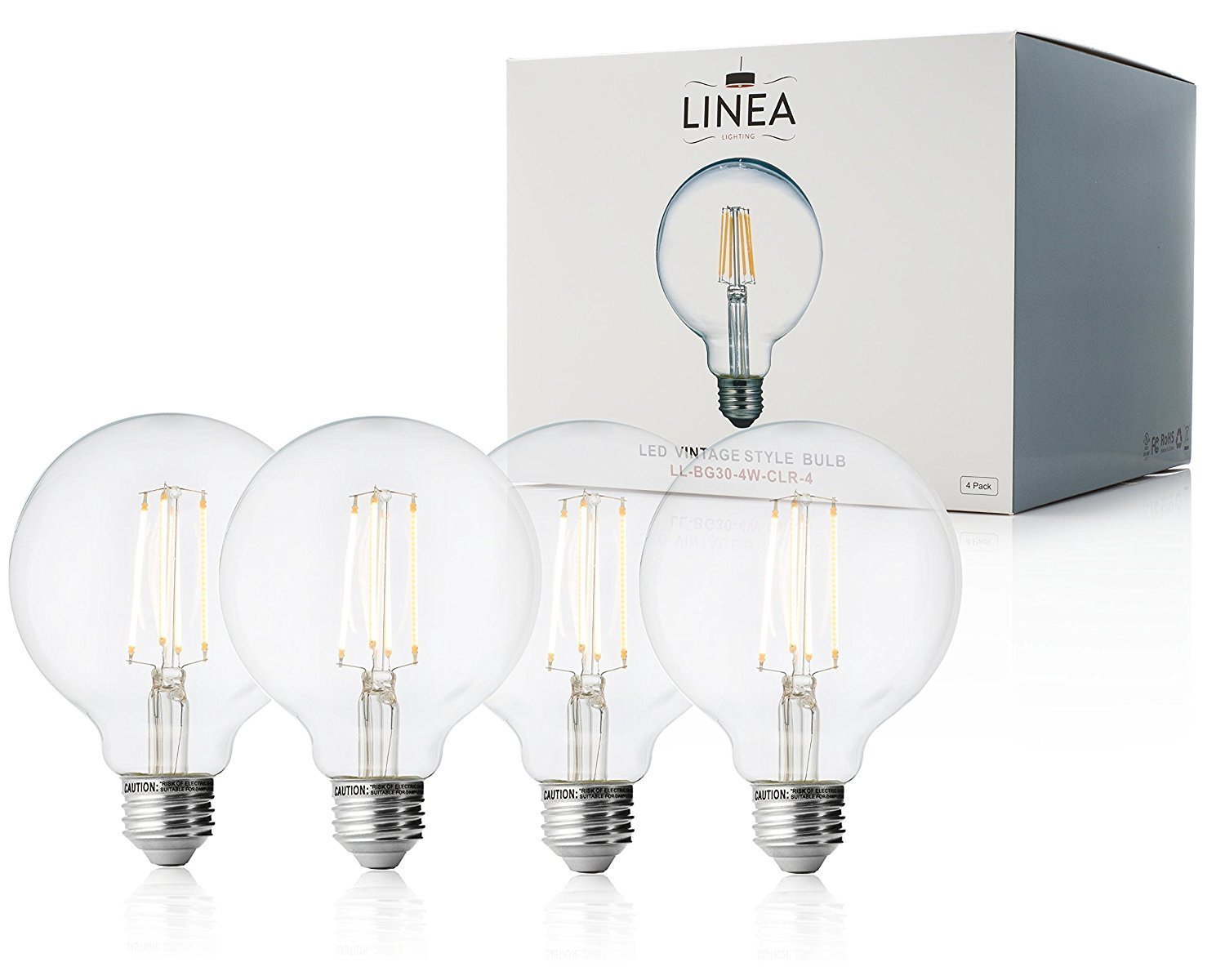 4 Watt G30 LED Light Bulb, Linea Lighting