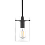 Black Effimero large Glass pendant lighting with no visible wiring, ideal for dining rooms and kitchens