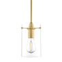 Satin brass Effimero large Glass pendant lighting with no visible wiring, ideal for dining rooms and kitchens. 