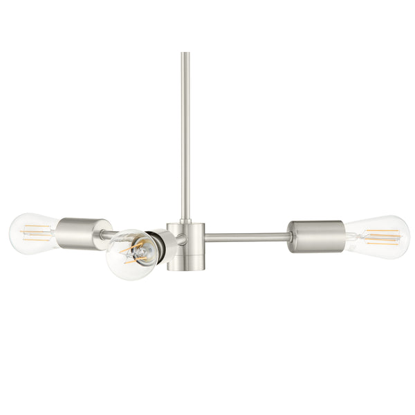 Geneva 3 Light Sputnik Chandelier with LED Bulbs