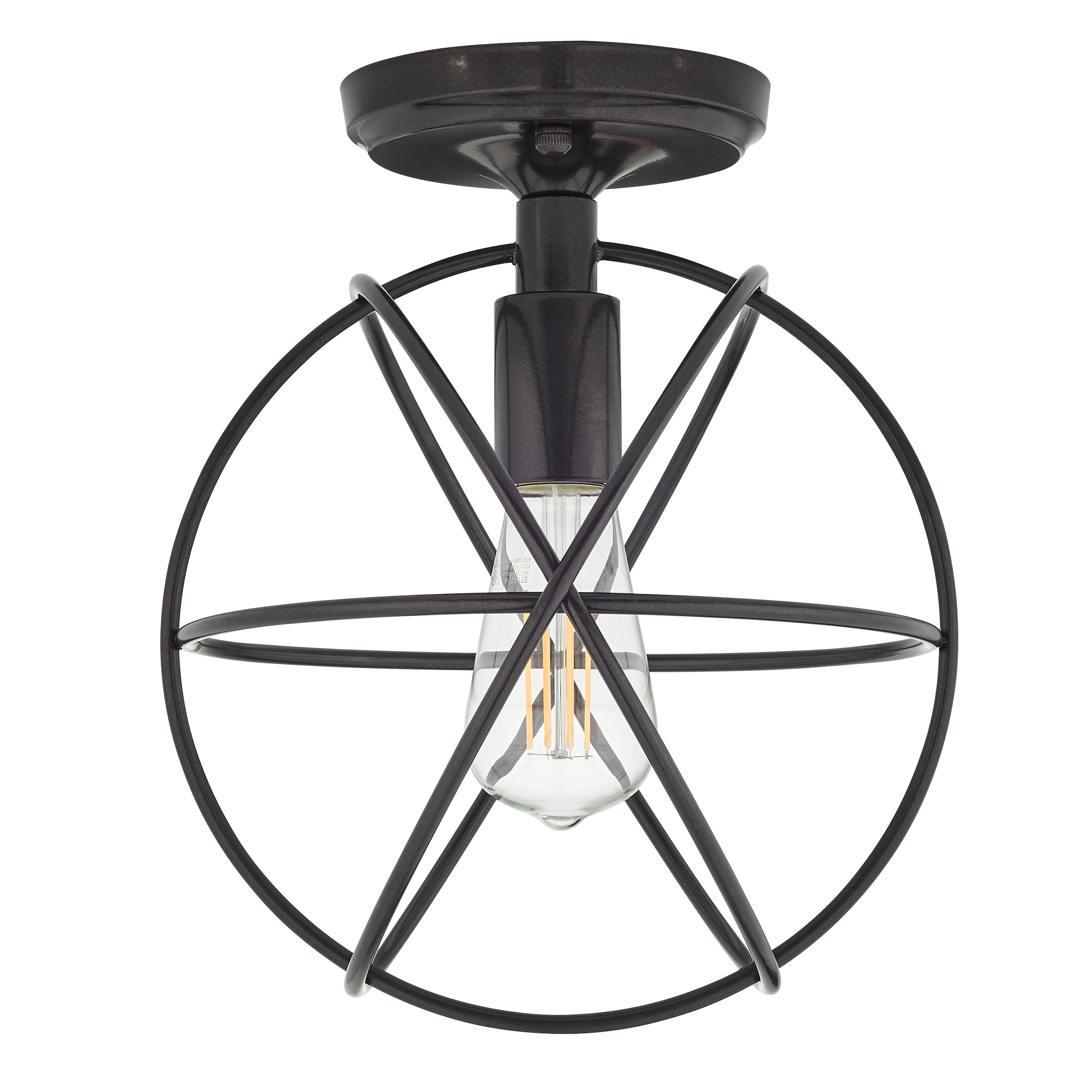 Avesso Semi Flush Mount Ceiling Light with LED Bulbs