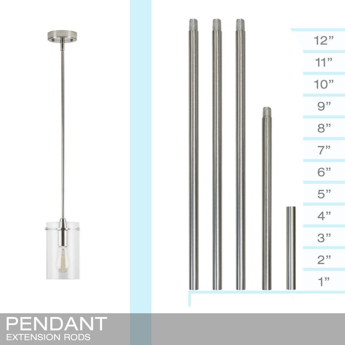 Pendant Extension Rod Set & Linea Lighting | Modern and Affordable ...