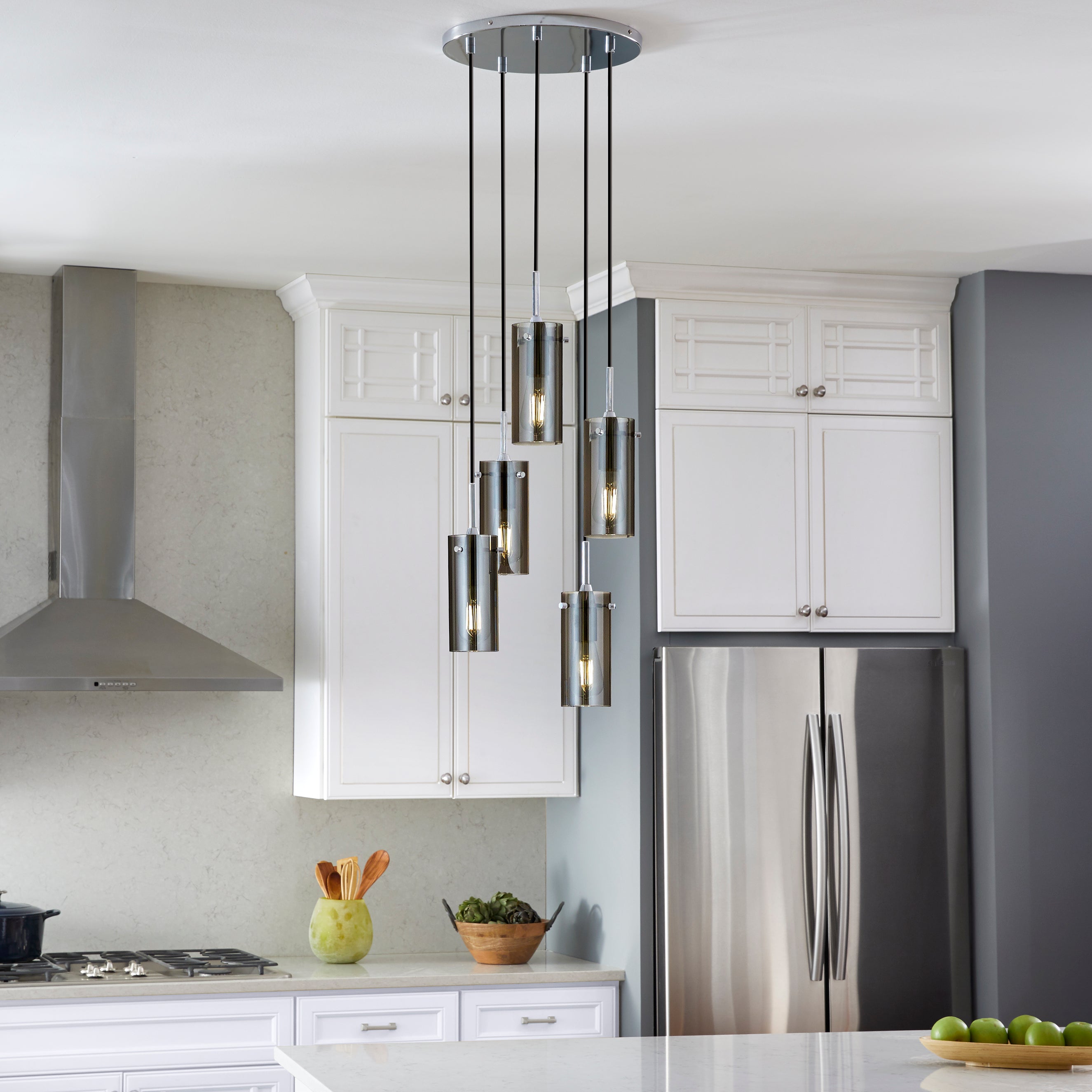 5 cluster on sale pendant light