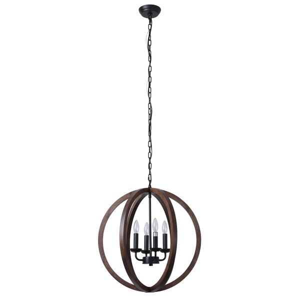 Terra Sconce with Wood Canopy