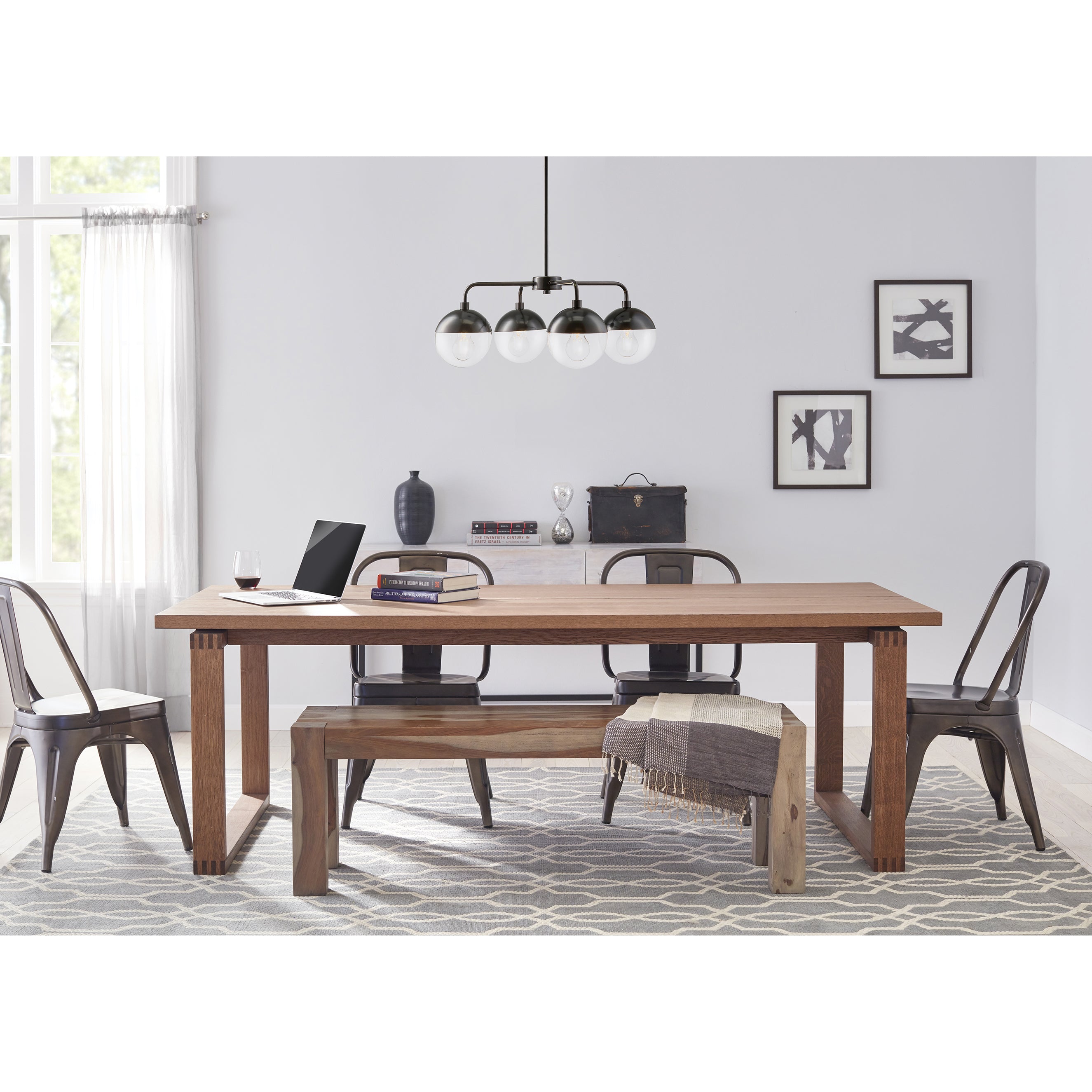 Novara 4 Light Kitchen, Dining Room, Hallway Chandelier | Linea