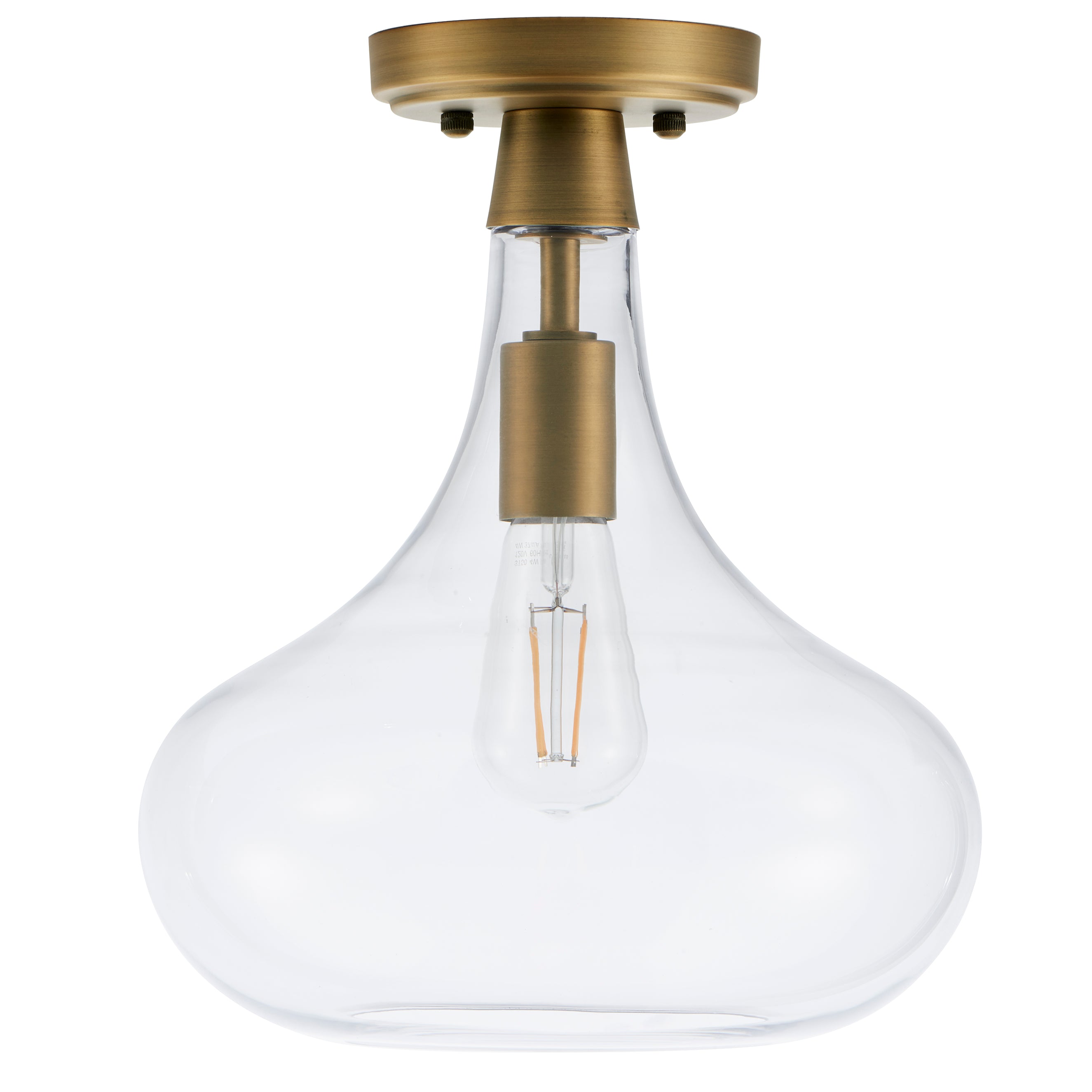Dierna Semi Flush Mount Ceiling Light with LED Bulb