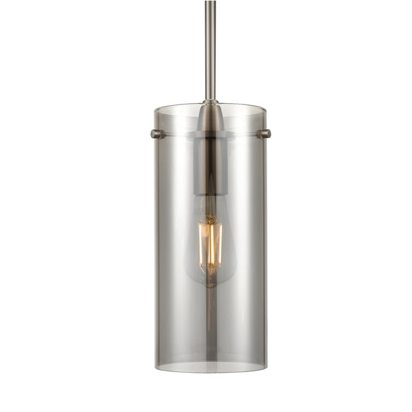 Effimero Large Pendant Light, Polished Smoke Glass