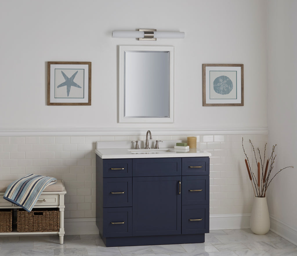 Perpetua 30 inch LED Bathroom Vanity Light, Integrated LED Light Strip ...