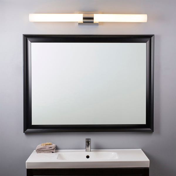 Perpetua 42 inch LED Bathroom Vanity Light, Integrated LED Light Strip with Caps