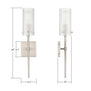 Effimero Wall Light w/ Frosted Cylinder Shade