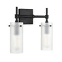 Effimero 2 Light Wall Sconce, Frosted Glass