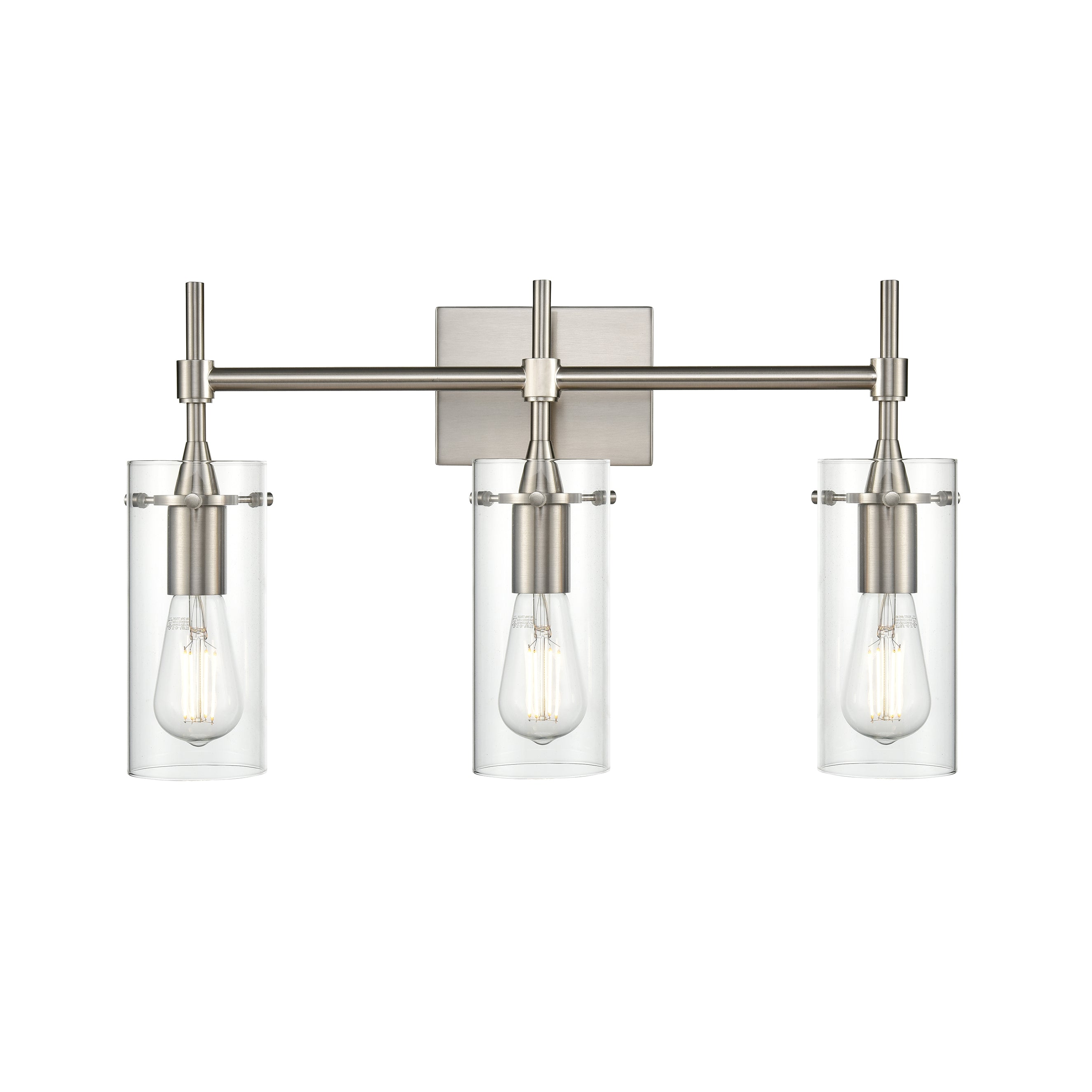 3-Light Bathroom Vanity Light Over Mirror With Clear Glass Shade For Mirror Bedroom Living Room Hallway - Bed Bath & Beyond - 40466361