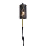 Gemma Industrial Plug-in Wall Lamp w/Metal Shade, LED bulb included