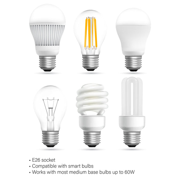 Sabaria 4 Light Industrial Pendant Light with LED Bulbs