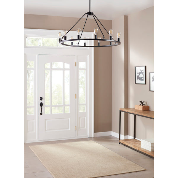 Sonoro Round 38 inch Chandelier, LED bulbs included